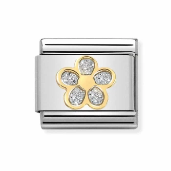 Image of Nomination CLASSIC Gold Glitter Flower Charm 030220/06 *