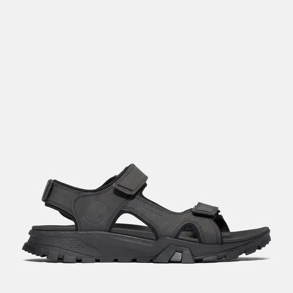 Image of Timberland Lincoln Peak Two-strap Sandal For Men In Black Black, Size 11.5