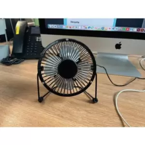 image of Slingsby 4" Black USB Mini Office Desk Fan