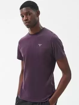 Image of Barbour Essential Sports T-Shirt - Dark Red, Dark Red Size M Men