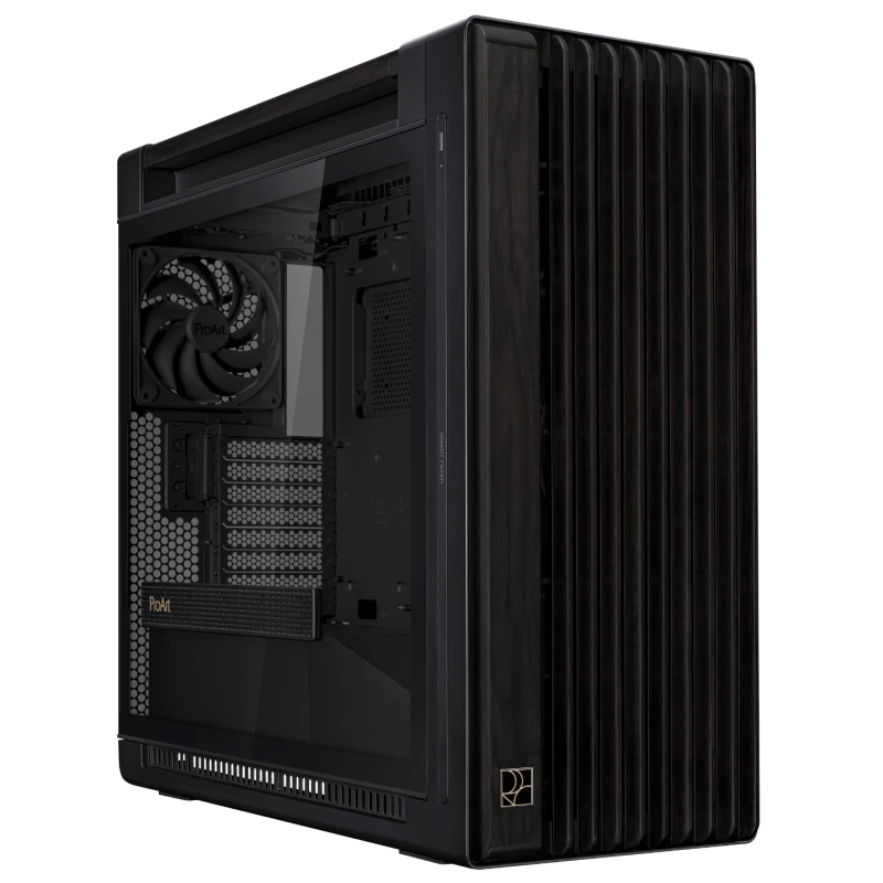 Image of ASUS PROART PA401 WOOD TG PWM BLACK Case - 90DC00M0-B39000