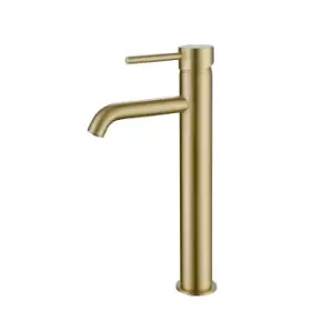Image of Tall Brass Mono Basin Mixer Tap - Arissa