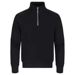 Image of Clique Unisex Adult Classic Half Zip Sweatshirt (XS) (Black)