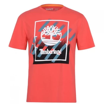 Image of Timberland Timberland Tree Logo T-Shirt - Cayenne