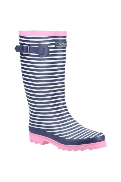 Image of Cotswold Womens Chilson Memory Foam Wellington Boots UK Size 7 (EU 40) Stripe COT726-STRIPE-7