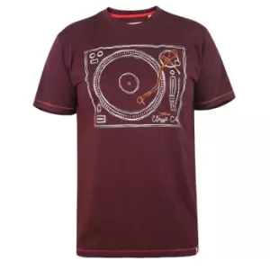 Image of Duke Mens Pavilion D555 Retro Kingsize T-Shirt (4XL) (Burgundy)