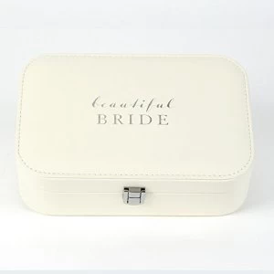 image of Amore By Juliana Leatherette Jewellery Box- Beautiful Bride