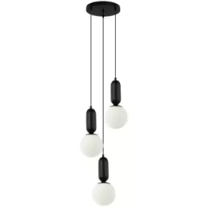 image of Italux Lighting - Italux Aldeva Modern 3 Light Cluster Pendant Ceiling Light, E27