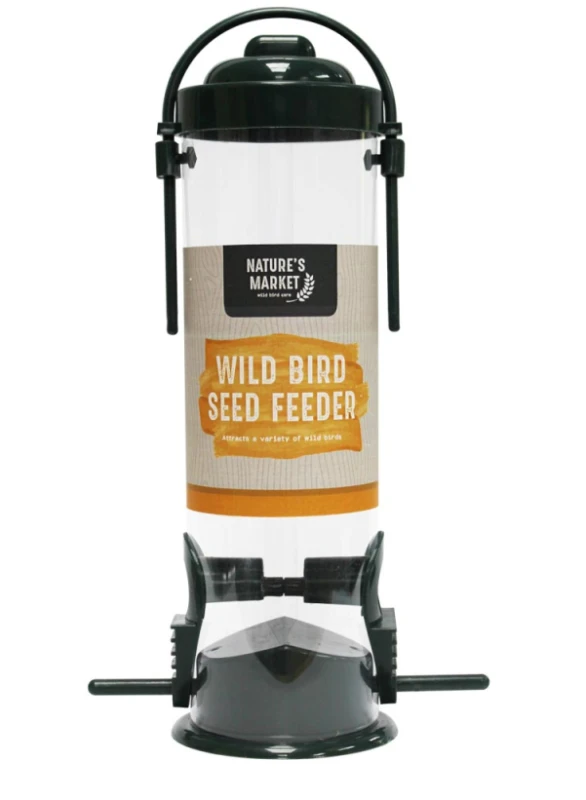 Image of Natures Market Green Standard Bird Seed Feeder
