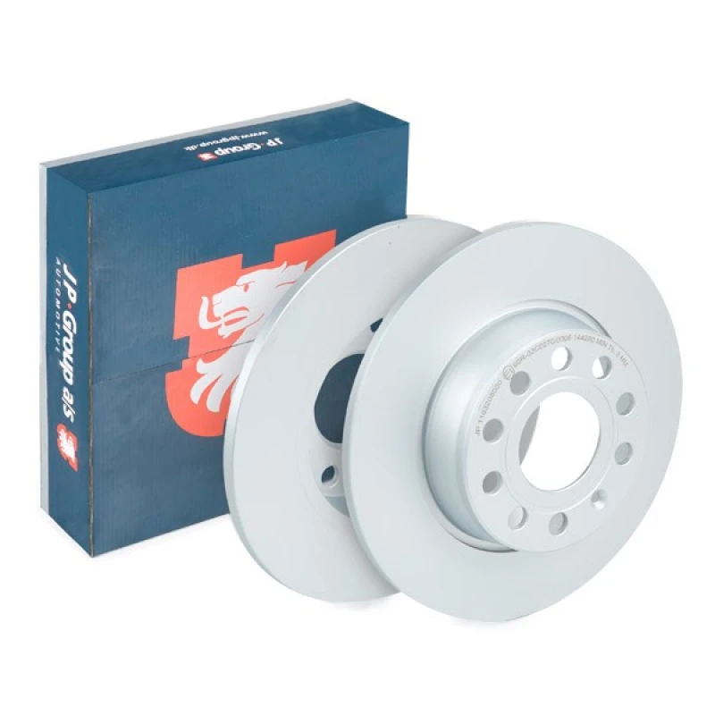 Image of JP GROUP 1163208000 Brake disc JP Rear Axle, solid, Coated Brake Disc (82)