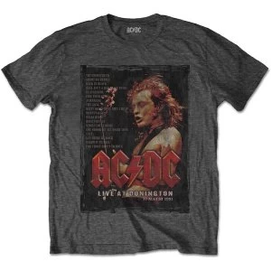 Image of AC/DC - Donington Set Unisex Large T-Shirt - Grey