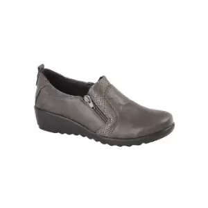 Image of Boulevard Womens/Ladies PU Shoes (5 UK) (Taupe)