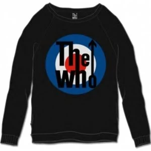 image of The Who Target Classic Black Mens Sweatshirt Size: Small