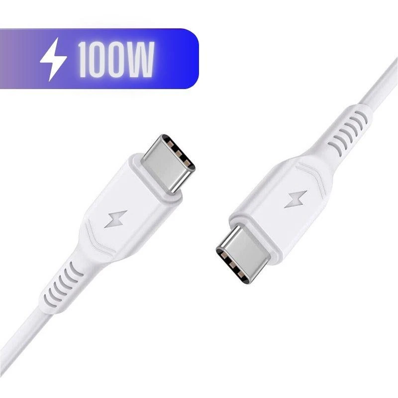 Image of FDL 1M USB-C to USB-C - 100W PD CHARGING CABLE (P-P) - WHITE