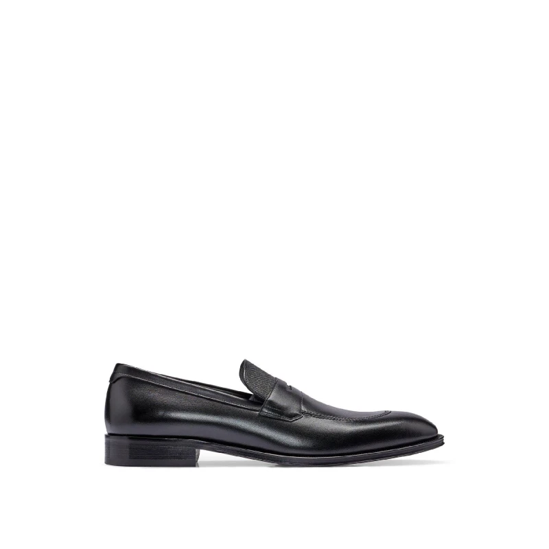 Image of Boss Mens Derrek Loaf Buct Derby Shoes Black male 6.5 (40.5)