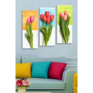 Image of MDF0032 Multicolor Decorative MDF Painting (3 Pieces)