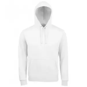 Image of SOLS Unisex Adults Spencer Hooded Sweatshirt (L) (White)