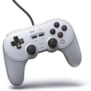 image of 8BitDo Pro2 Wired Gamepad Grey Edition