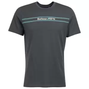 Image of Barbour Mens Marsham Tee Charcoal XXL