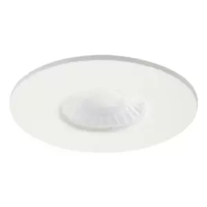 image of Spa Rhom LED Fire Rated Downlight 8W Dimmable IP65 Tri-Colour CCT Matt White