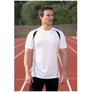 Image of PT S/S Running Shirt White/Black 46-48"