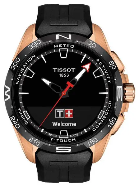 image of Tissot T-Touch T1214204705102 Connect Solar Black Silicone Watch