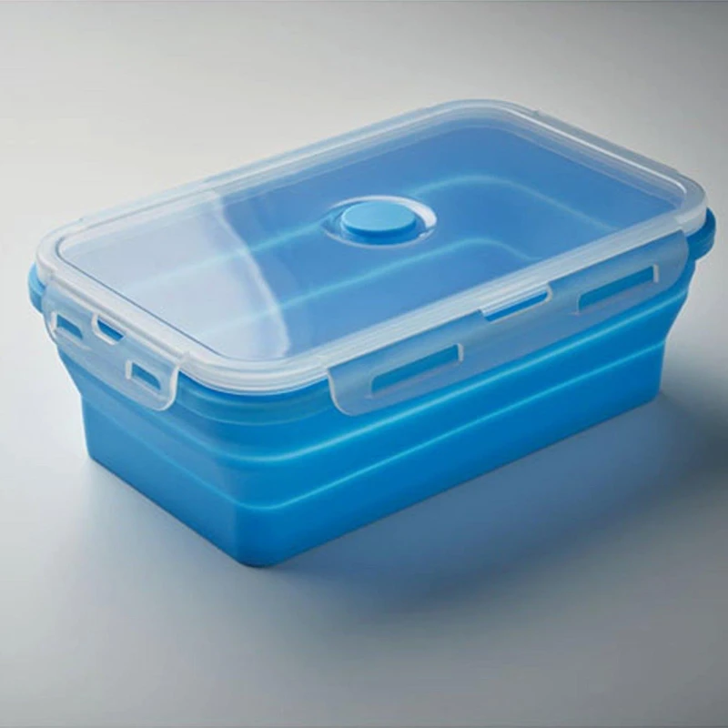 Image of Treat Republic Light Blue Collapsible Lunch Box Light Blue unisex Standard