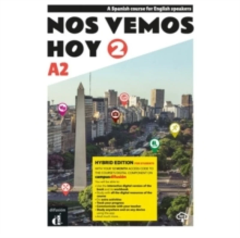 Image of Nos vemos hoy 2 - Edicion hibrida - Edicion inglesa - Libro del estudiante. A2 Paperback / softback