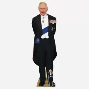 Image of King Charles with Medals Lifesize Cardboard Cutout