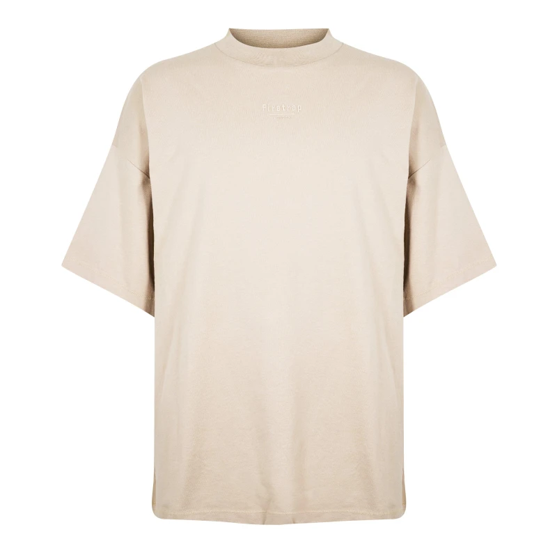 Image of Firetrap Tonal Tee Mens - Beige Beige S
