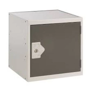 Image of One Compartment Cube Locker D300mm Dark Grey Door MC00087