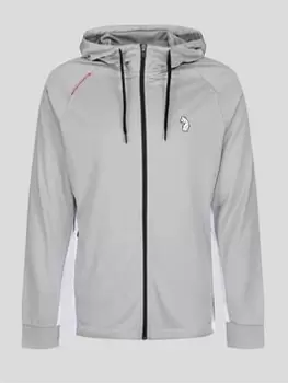 Image of Luke Performance Key Zip Through Hoody, Grey Size M Men