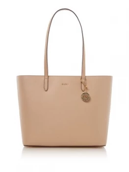 Image of DKNY Sutton Chain Large Shoulder Tote Neutral