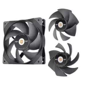 Image of Thermaltake SWAFAN GT12 Computer case Air cooler 12cm Black 3 pc(s)