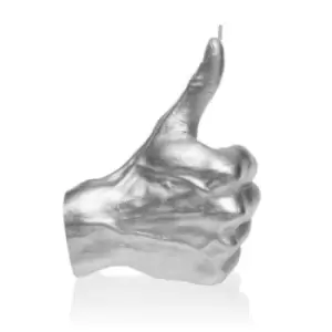 Image of Hand OK Thumbs Up Candle – Silver