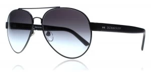 image of Burberry BE3086 Sunglasses Matte Black 1007S6 59mm