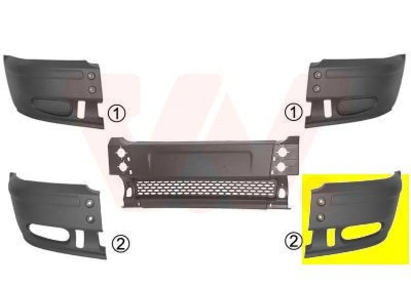 Image of VAN WEZEL Bumper VAN WEZEL 1898565