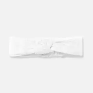 Image of ESPA Home Waffle Twisted Headband - White