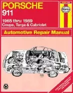 Image of porsche 911 automotive repair manual 1965 to 1989 coupe targa and cabriolet