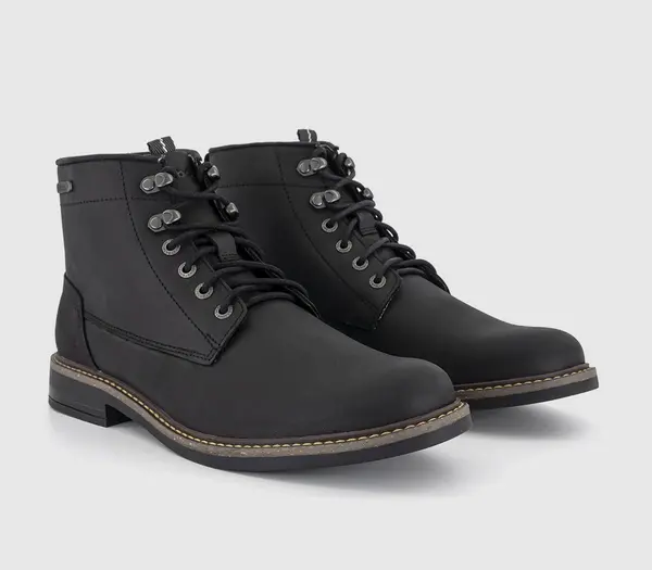 Image of Barbour Mens Deckham Boots Black, 6