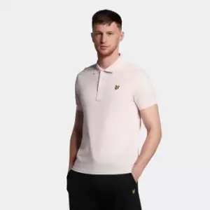 Image of Mens Plain Polo Shirt - Light Pink - XS