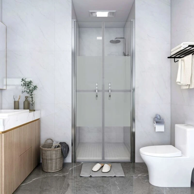 Image of VIDAXL Shower Door Half Frosted esg 76x190cm Vidaxl 8720286168196