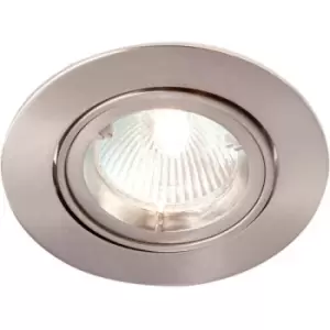 image of Robus Adjustable GU/GZ10 IP20 Non-Integrated Downlight Brushed Chrome - R208SC-13