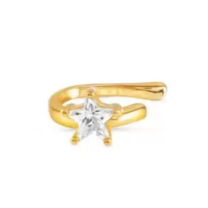 image of Nomination Sentimental Gold Plated Star CZ Ear Cuff