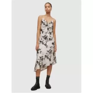 image of AllSaints Alexia Iris Midi Dress - White