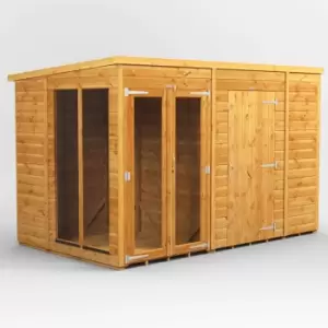 Image of 10X6 Power Pent Summerhouse Combi Including 6ft Side Store