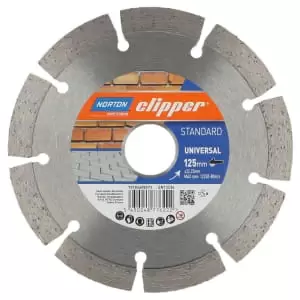 image of Norton Clipper Universal Turbo Diamond Blade - 125mm