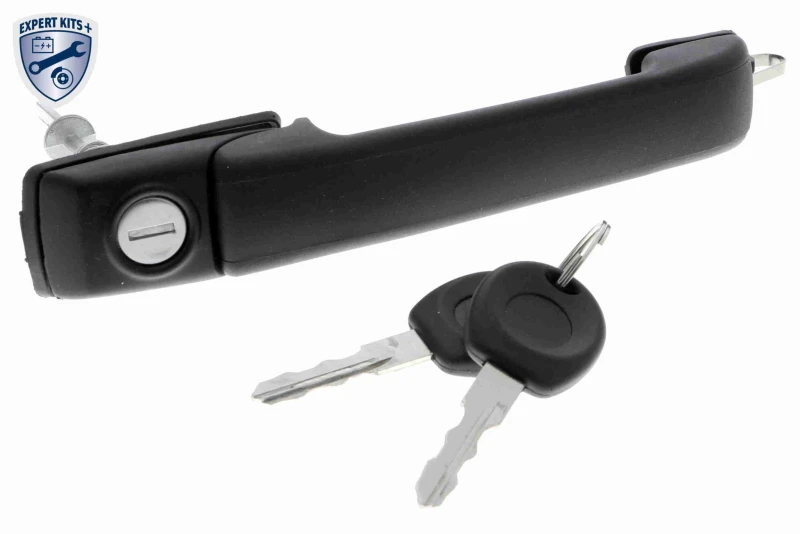 Image of VAICO V10-6124 Door Handle Right Front, black, with key, EXPERT KITS + Door Handle (1373)