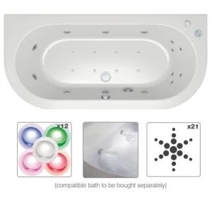 image of Cooke Lewis Ultimate Chroma therapy LED Wellness Spa system with Chrome controls