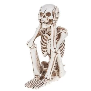 image of Funny Bone Skeleton Sit Large Ornament